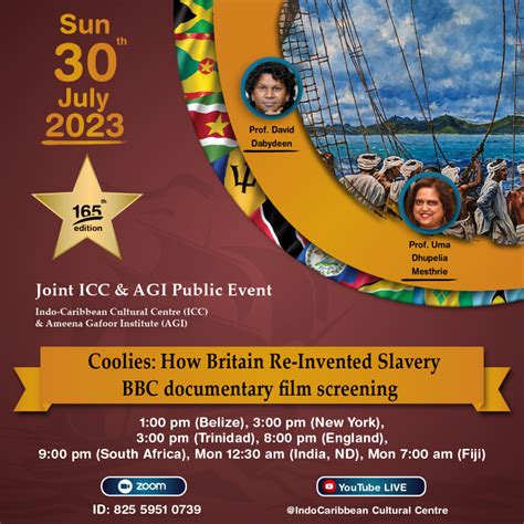 Coolies: How Britain Re-Invented Slavery – BBC documentary film screening – Indo-Caribbean ...