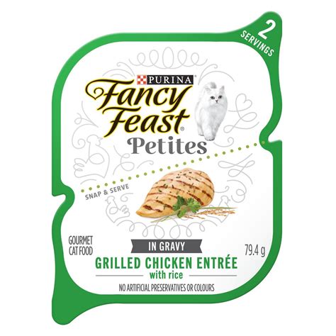 Fancy Feast Petites Grilled Chicken Entrée In Gravy, Wet Cat Food 79.4g ...