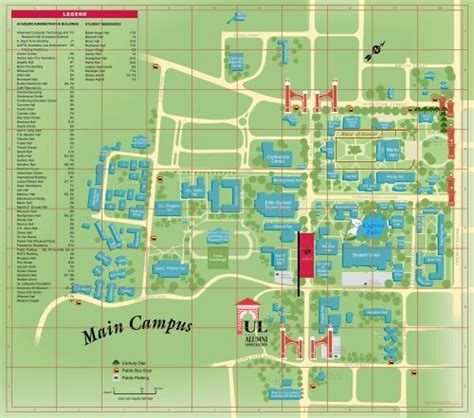 Campus Map - University of Louisiana at Lafayette