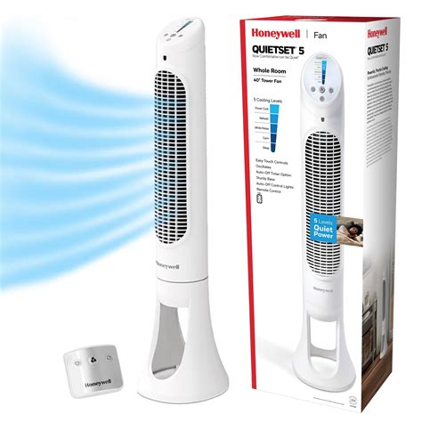 Honeywell 40 White Quiet Set Oscillating Tower Fan, India | Ubuy