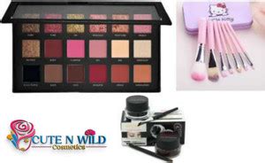 cute n wild ROSE GOLD TEXTURED EYESHADOW PALETTE, 7 PCS SOFT MAKEUP ...