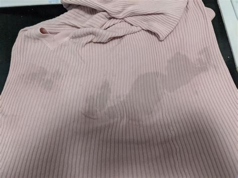 My sweater got these dark splotches/spots (I think after washing), any tips on removing similar ...