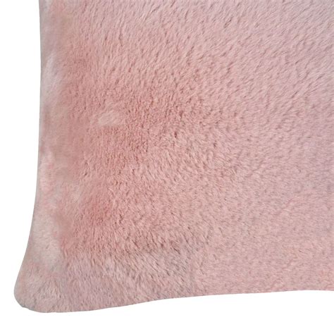 Tiny Dreamers Pink Faux Fur Body Pillow, 18x36
