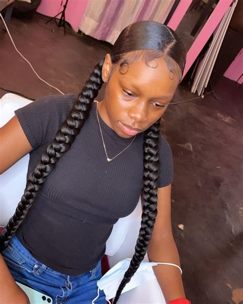 Low, Sleek Braided Ponytail