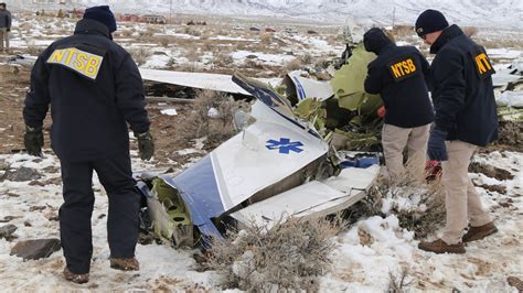 NTSB says plane fell apart mid-air before crashing near Reno, killing 5
