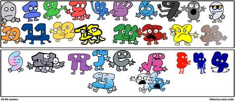 All bfb numbers - Comic Studio