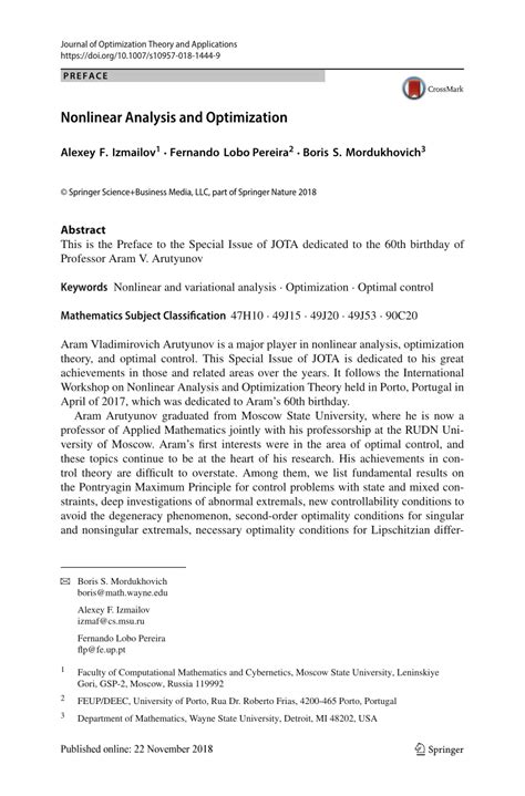 Nonlinear Optimization Problems 的图像结果
