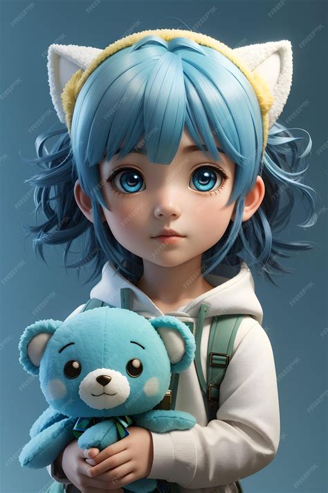 Premium AI Image | Cute Anime Baby Girl Baby Anime Girl Kids Anime ...