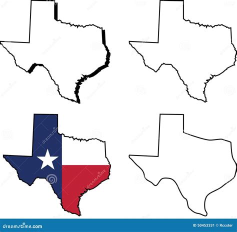 State of Texas stock vector. Illustration of outlined - 50453331