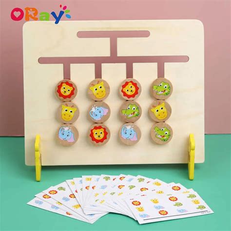 Buy Four-Color Animal Logic Maze - Wooden Four-Color Animal Logic Brain ...