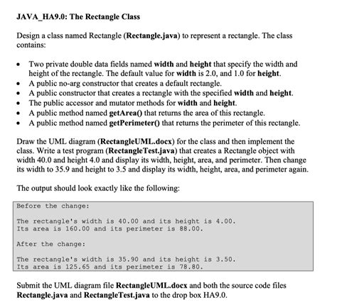 Image result for Rectangle Class Java