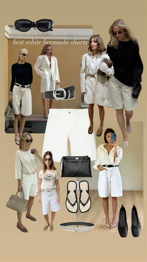 best white bermuda shorts | Shorts outfits women, Bermuda shorts outfit ...
