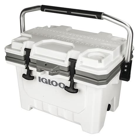 Igloo Chest Cooler, 24.0 qt. Cap., White/Gray 49829 | Zoro