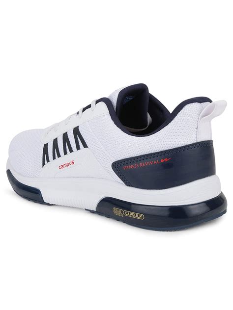 Buy Running Shoes For Men: Brazil-Pro-Wht-Navy | Campus Shoes