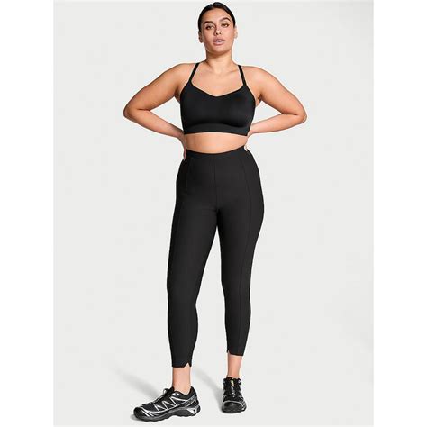 Buy Victoria's Secret Women Black Polyamide Solid Leggings Online