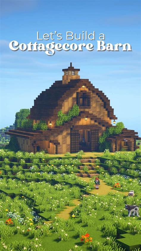 Cottagecore Barn Minecraft Tutorial 的图像结果