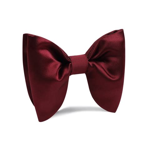 Burgundy Satin Butterfly Bow Tie | OTAA