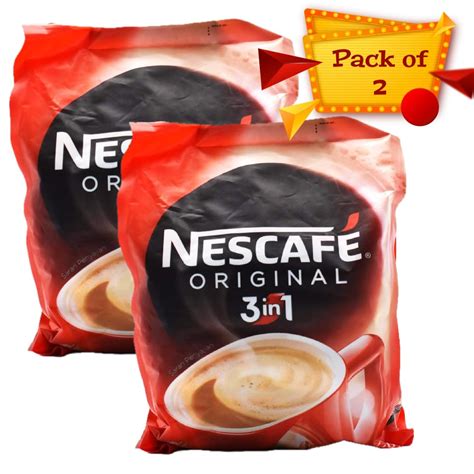 Nescafe Nestlé In 1 Original Soluble Ground Coffee Beverage, 30 Sachets ...