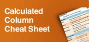 Image result for Calculated Field Cheat Sheet