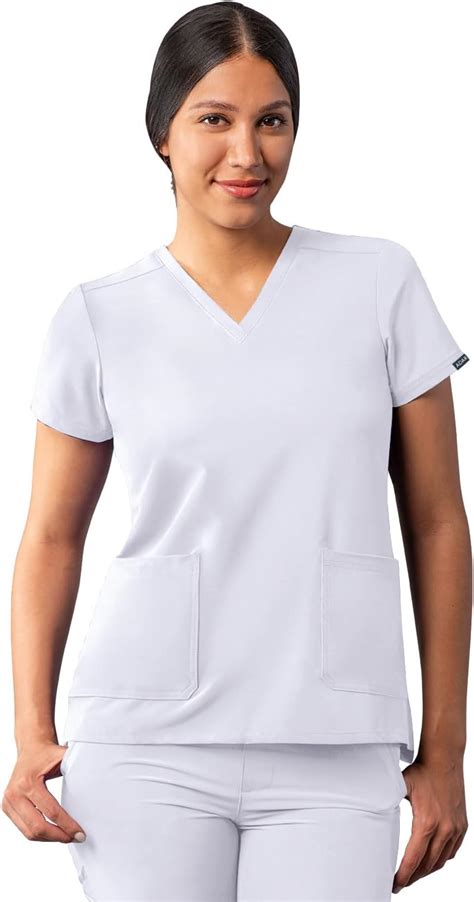 Adar Uniforms Women's Modern V-Neck Scrub Top - Adar Addition India | Ubuy