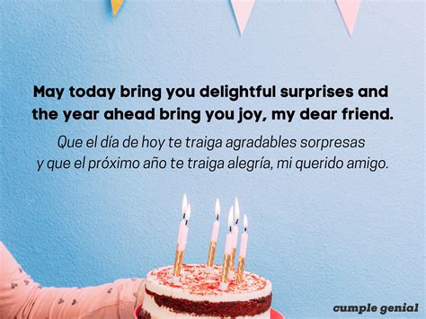 Las 38 mejores frases de cumpleaños en inglés traducidas - Cumple Genial