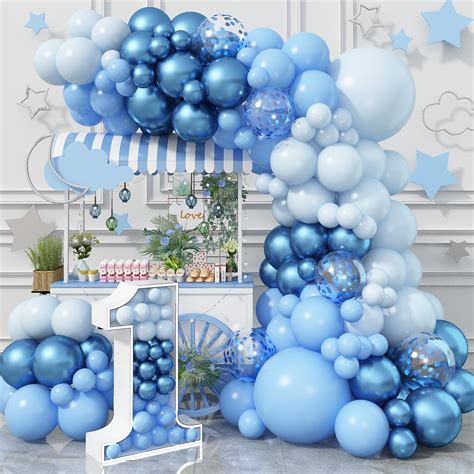 Buy Blue Balloon Garland Arch Kit, 109 PCS Shades of Blue Balloons Set ...