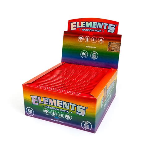 Elements King Size Rainbow Rolling Papers - Ultra Slim – HighJack