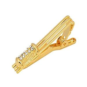 Buy Exotica Fashions New Golden Metal Tie Pin for Men's at Amazon.in