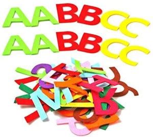 RERIVER 3.2-Inch Felt Alphabet Letters(4 Sets) 104Pcs A to Z Assorted ...