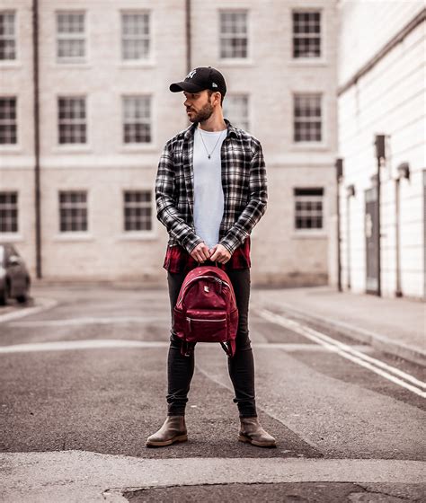 Red flannel shirt outfit men shop