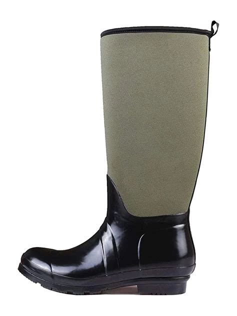 Womens Waterproof Rain Boots Superior Neoprene Rubber Non-Slip ...