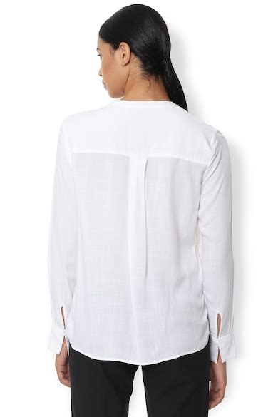 Buy Women White Solid Long Sleeves Formal Shirt Online - 474181 | Van ...