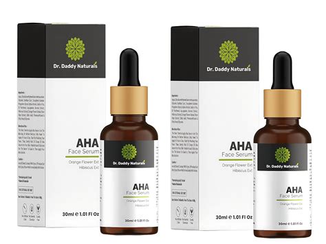 Dr. Daddy Naturals Combo AHA Exfoliator for Face with Orange & Hibiscus ...