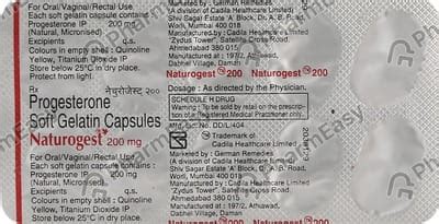 Naturogest 200 MG Oral/Vaginal/Rectal Capsule (10): Uses, Side Effects ...
