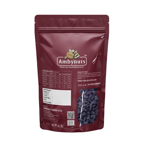 AMBYNUTS PREMIUM JUMBO BLACK RAISIN(KISMIS) – Ambynuts