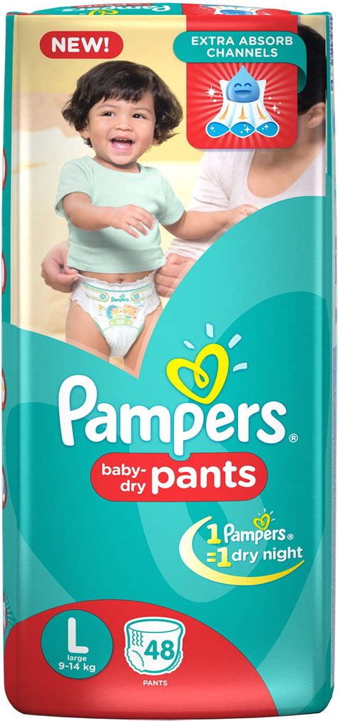 Pampers Pants - L - Buy 48 Pampers Cotton Inner Cover Pant Diapers for ...
