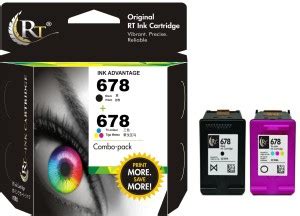 RT 678 Ink Cartridge Black + Tri Color Combo Pack Ink Cartridge - RT ...