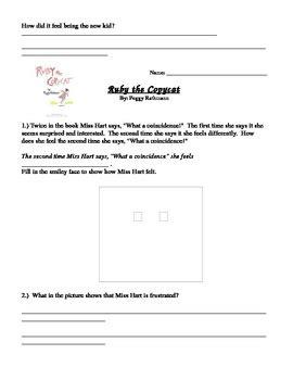 Image result for Ruby the Copycat Worksheet