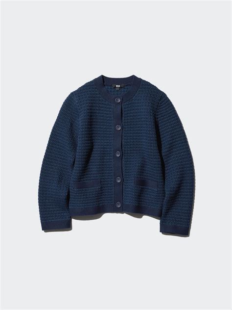 Knitted Short Striped Jacket (Women)