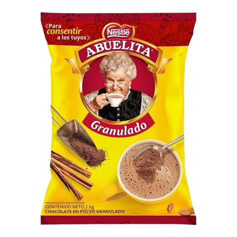 Nestlé Chocolate Abuelita Granulado bolsa con 1 kilo (Caja con 8 bolsas ...