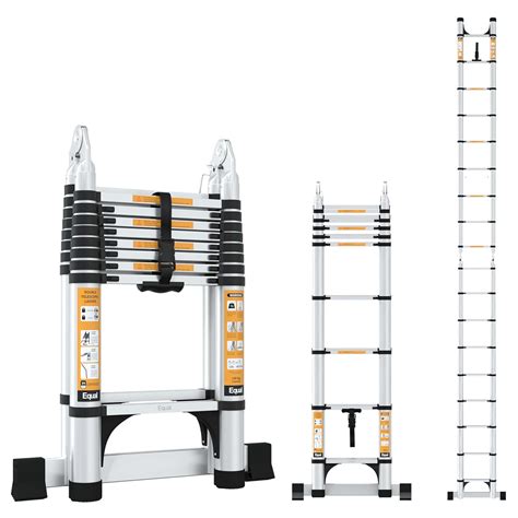 Equal 16.5 FT A-Type Foldable Aluminium Telescopic Ladder | A-Frame ...