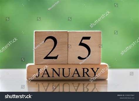 January 25 Calendar Date Text On Stock Photo 2190227861 | Shutterstock