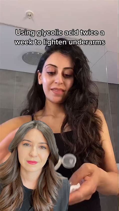 Using glycolic acid twice a week to lighten underarms 🤗 Follow me for more skincare tips and ...