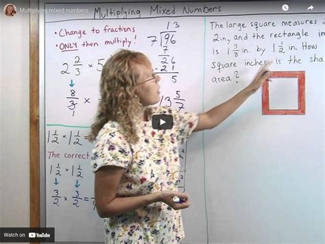 Math Multiplying Mixed Numbers with Models 5th Grade 的图像结果