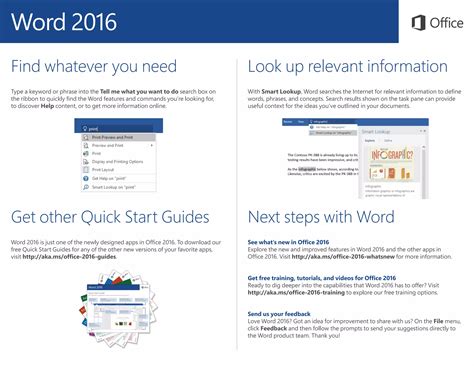 Word 2016 quick start guide | PDF