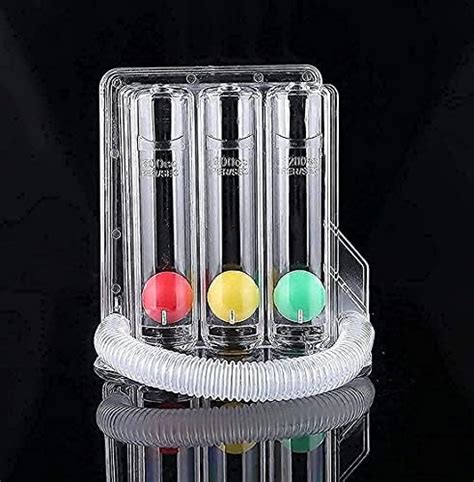 QU-CISER 3 Ball Spirometer for Breathing Exercise | Respirometer | Lung ...