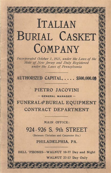 P... - Pennsylvania Burial Company Inc. - Baldi Funeral Home