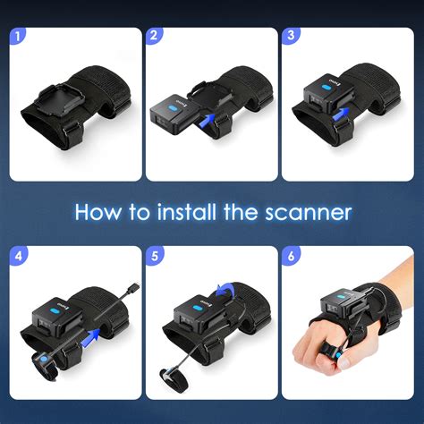 Portable Bluetooth Wrist-worn, 2D Barcode Scanner Gloves – Sociable ...