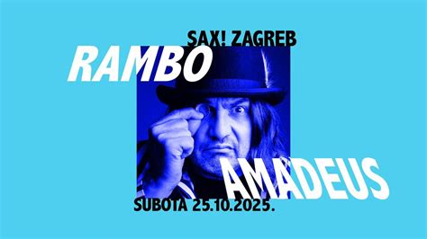 Rambo Amadeus u Zagrebu!, Sax Club, Zagreb, 25 October 2025 | AllEvents