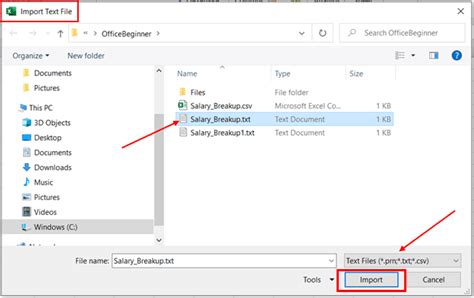 Import Text File in Excel 的图像结果